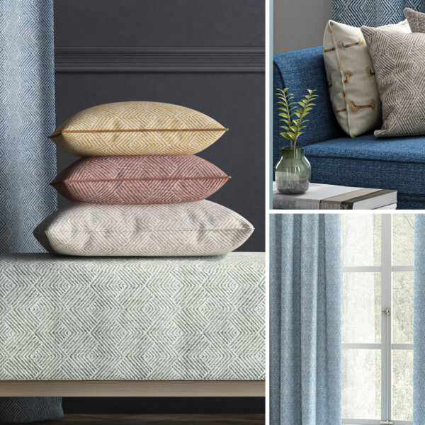 Porto Fabric - Blue by Porto Fabric - Blue from