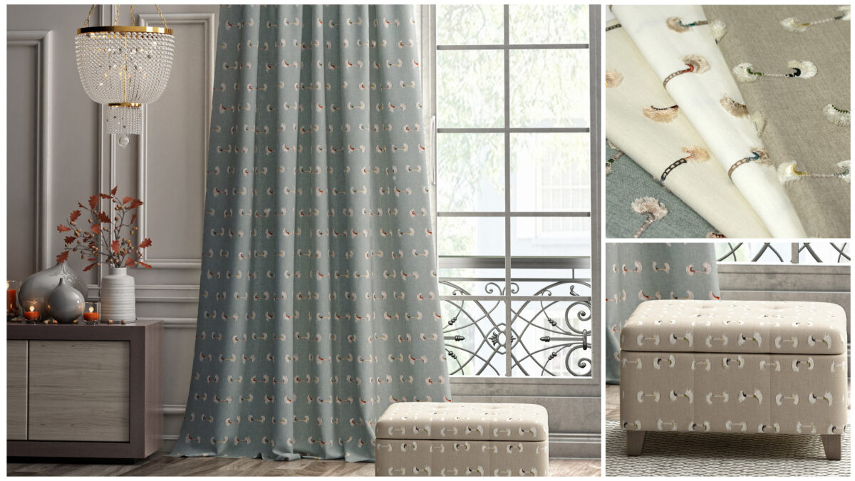 Woodstock Fabric - Chalk from