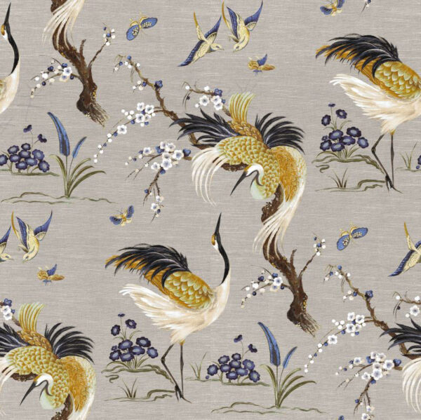 neutral animal silk-satin fabric from Art of the Loom