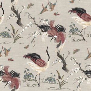 neutral animal silk-satin fabric from Art of the Loom