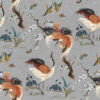 blue animal silk-satin fabric from Art of the Loom