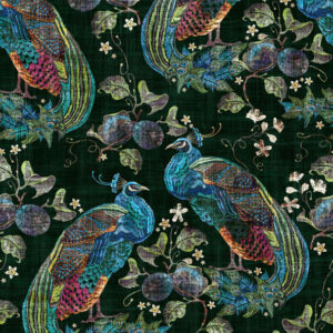 green animal velvet-chenille fabric from Art of the Loom