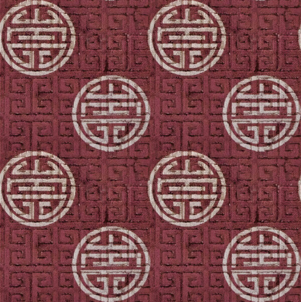 Caifu Fabric - 2 by red misc silk-satin fabric from Art of the Loom