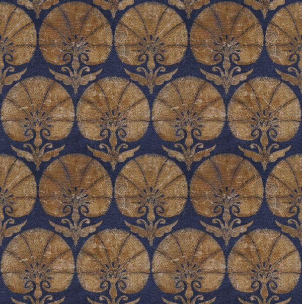 Harem Fabric - 2 by blue traditional silk-satin fabric from Art of the Loom