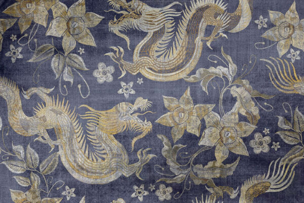 blue misc silk-satin fabric from Art of the Loom