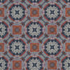 blue geometric silk-satin fabric from Art of the Loom