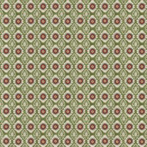 green spotted printed fabric from Chess