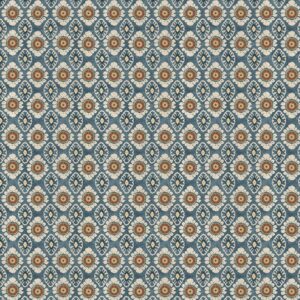 blue spotted printed fabric from Chess