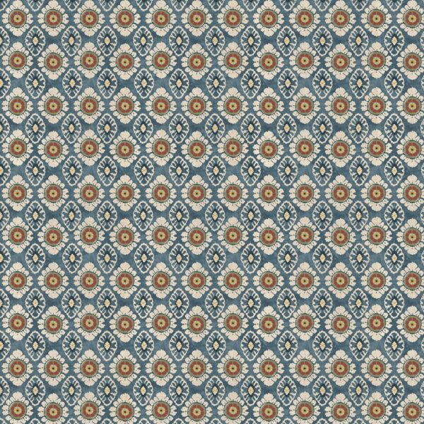 blue spotted printed fabric from Chess