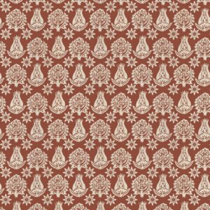 red botanical printed fabric from Chess