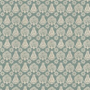 blue botanical printed fabric from Chess