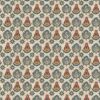 blue botanical printed fabric from Chess