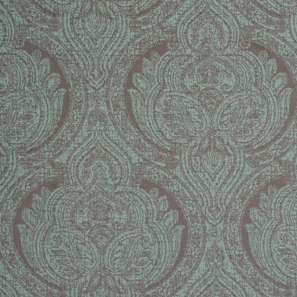 Augustus Fabric - Duck Egg by blue traditional woven fabric from Chess