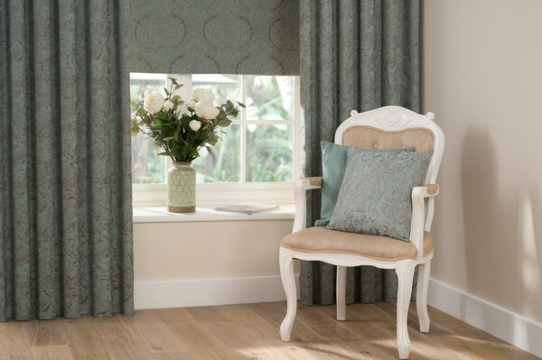 Augustus Fabric - Duck Egg by Augustus Fabric - Duck Egg from