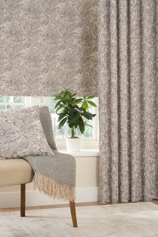Augustus Fabric - Silver from