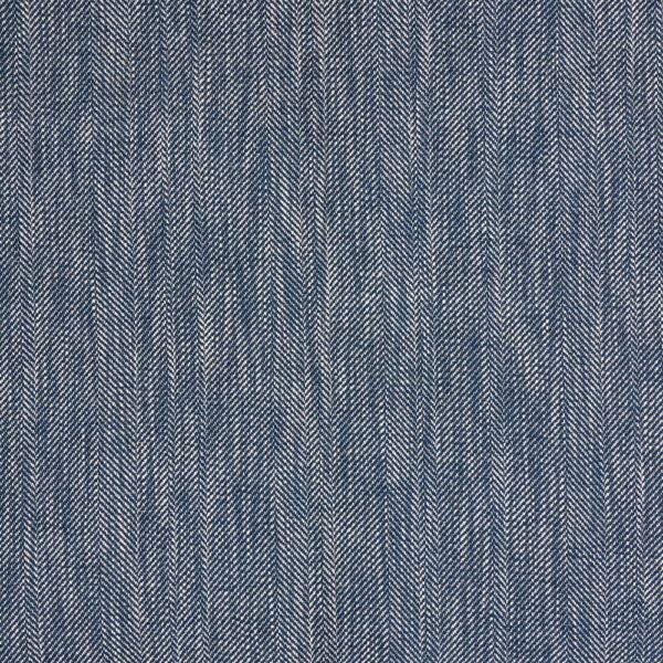 Caprio Fabric - Navy by blue plain woven fabric from Chess