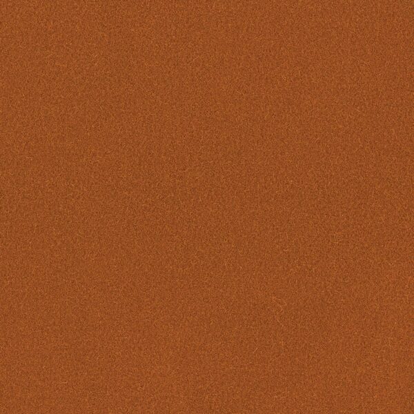 Romney Fabric - Sienna by orange plain woolen fabric from Linwood Fabrics