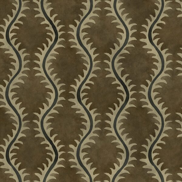 brown contemporary velvet-chenille fabric from Linwood Fabrics