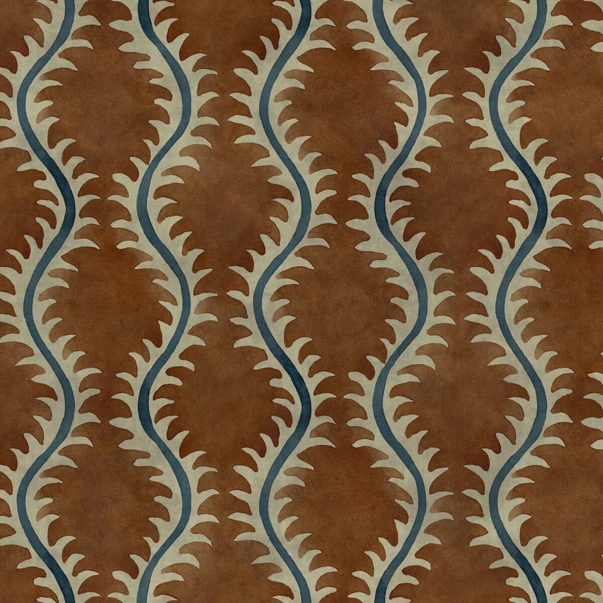 brown contemporary velvet-chenille fabric from Linwood Fabrics
