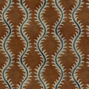 brown contemporary velvet-chenille fabric from Linwood Fabrics