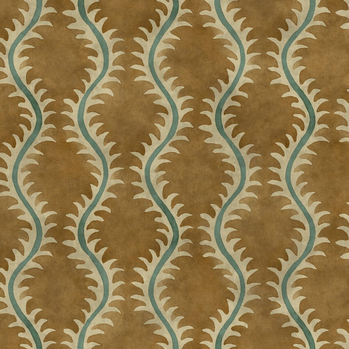 brown contemporary velvet-chenille fabric from Linwood Fabrics