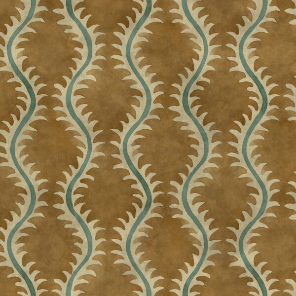 Helter Skelter Fabric - Beach by brown contemporary velvet-chenille fabric from Linwood Fabrics
