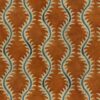 orange contemporary velvet-chenille fabric from Linwood Fabrics