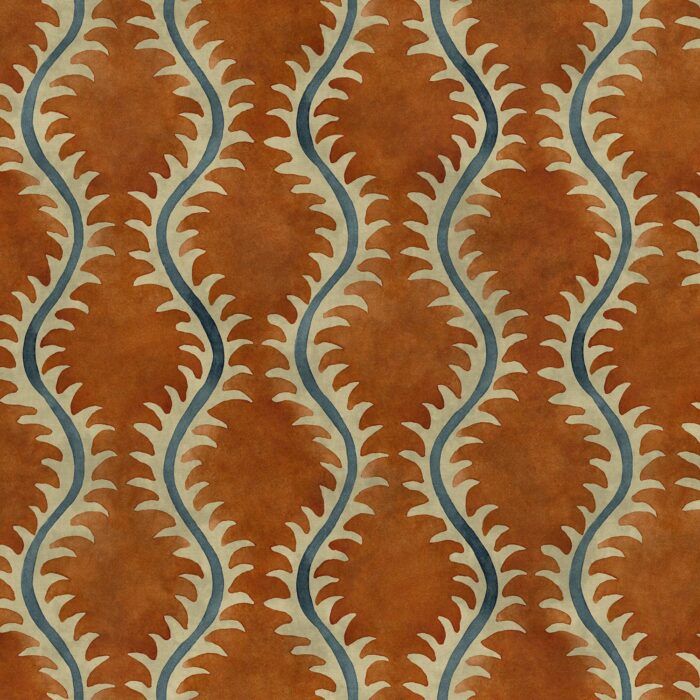 Helter Skelter Fabric - Paprika swatch
