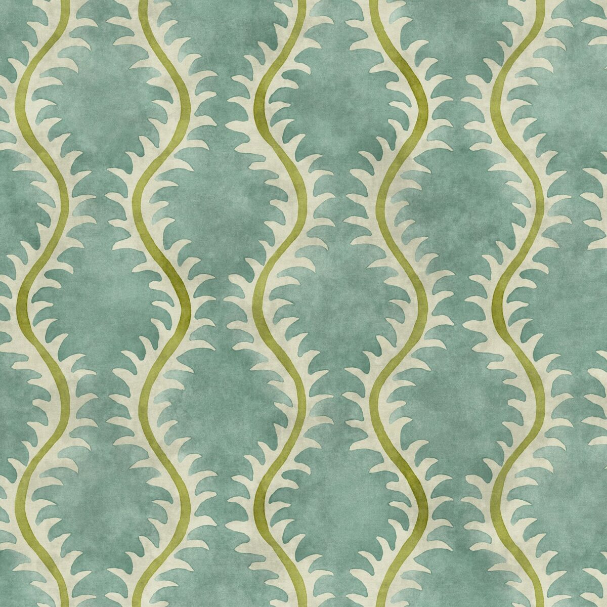 Helter Skelter Fabric - River Bed by blue contemporary velvet-chenille fabric from Linwood Fabrics