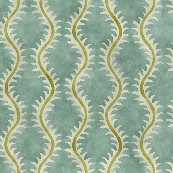 Helter Skelter Fabric - River Bed by blue contemporary velvet-chenille fabric from Linwood Fabrics