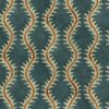 blue contemporary velvet-chenille fabric from Linwood Fabrics