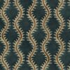 blue contemporary velvet-chenille fabric from Linwood Fabrics