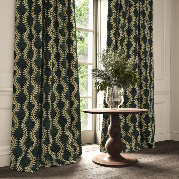Helter Skelter Fabric - Midnight from