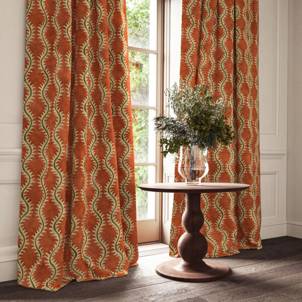 Helter Skelter Fabric - Coral by Helter Skelter Fabric - Coral from