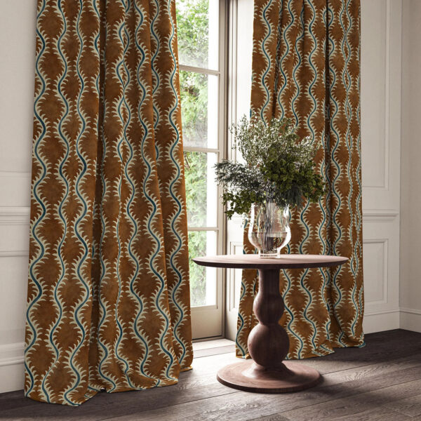 Helter Skelter Fabric - Chestnut by Helter Skelter Fabric - Chestnut from