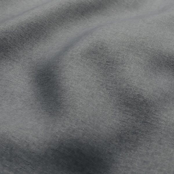 Fiora II Fabric - Grey by black-grey plain velvet-chenille fabric from Wemyss