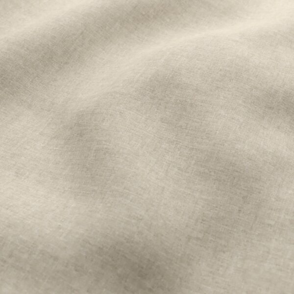 Fiora II Fabric - Oatmeal by neutral plain velvet-chenille fabric from Wemyss
