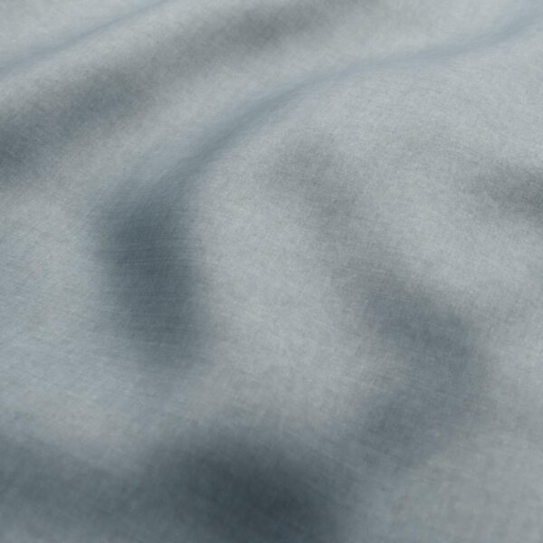 Fiora II Fabric - Dusk Blue by blue plain velvet-chenille fabric from Wemyss