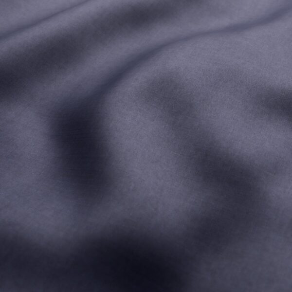 Fiora II Fabric - Midnight by purple plain velvet-chenille fabric from Wemyss