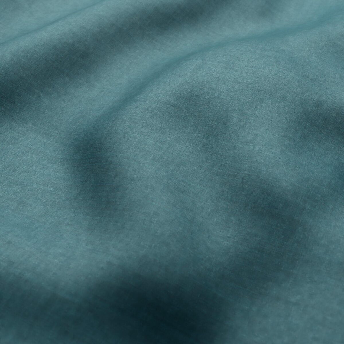Fiora II Fabric - Aqua by blue plain velvet-chenille fabric from Wemyss
