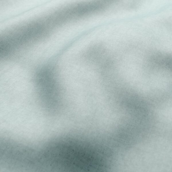 Fiora II Fabric - Spa by green plain velvet-chenille fabric from Wemyss