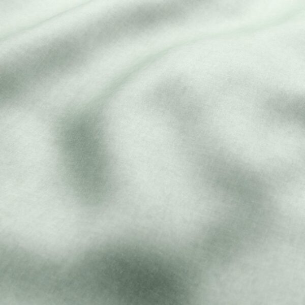 Fiora II Fabric - Light Mint by green plain velvet-chenille fabric from Wemyss
