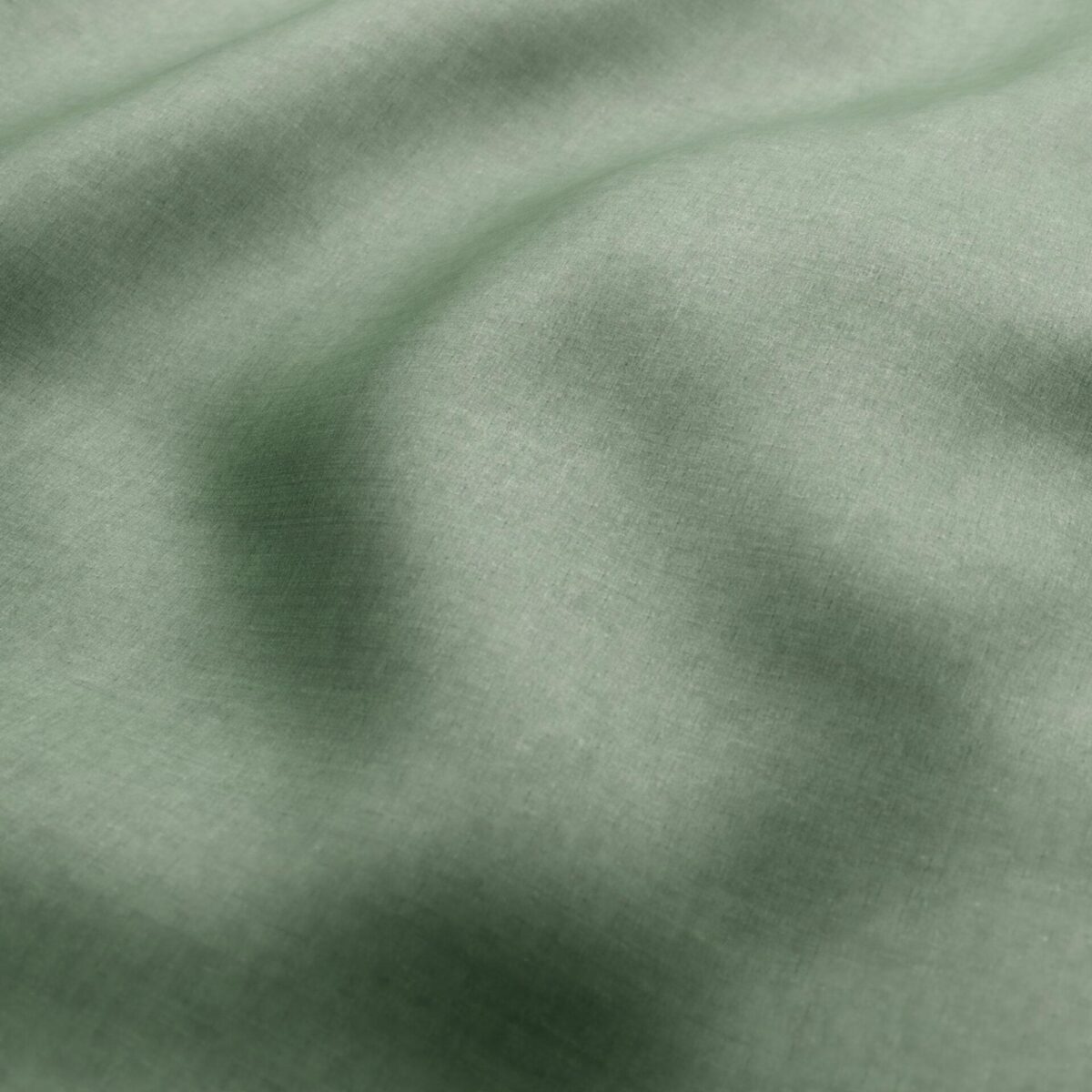 Fiora II Fabric - Willow by green plain velvet-chenille fabric from Wemyss