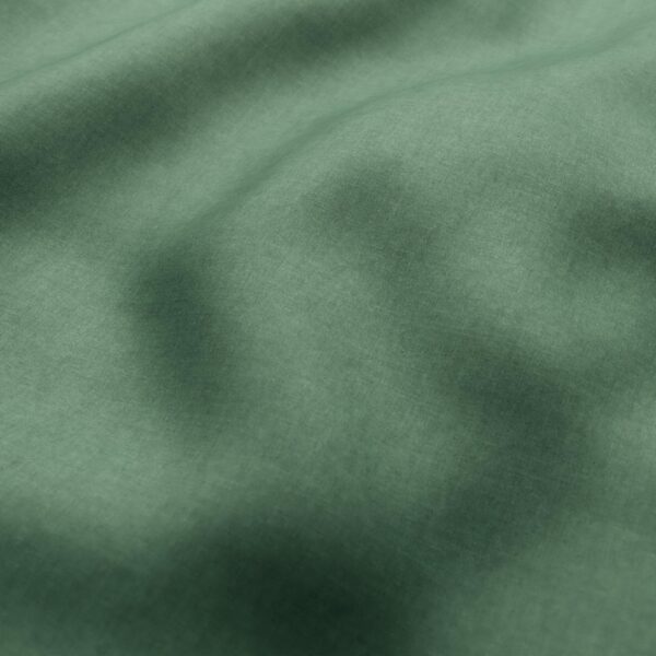 Fiora II Fabric - Country Green by green plain velvet-chenille fabric from Wemyss
