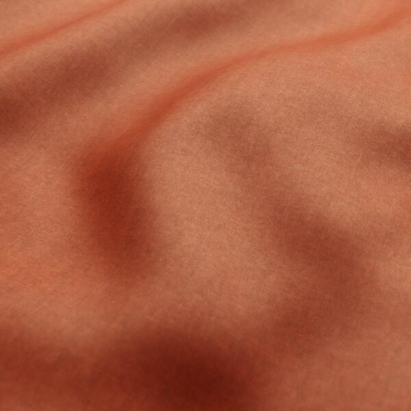 Fiora II Fabric - Ginger by orange plain velvet-chenille fabric from Wemyss