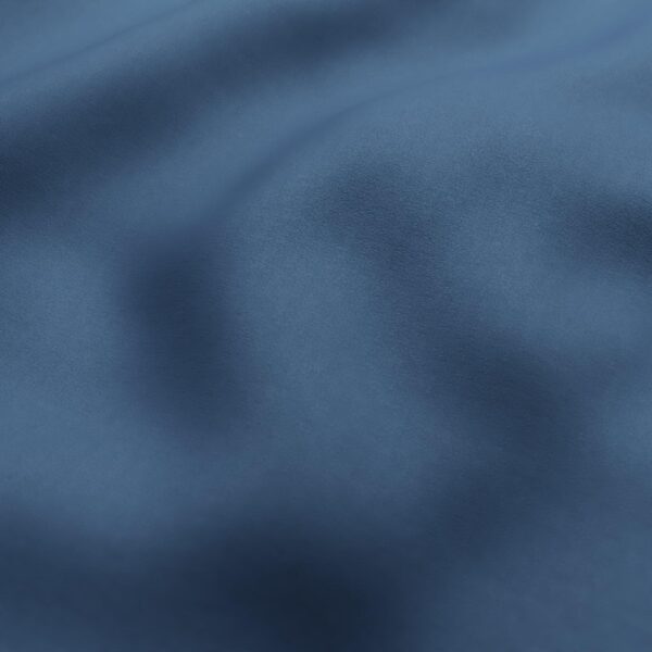 Amur Fabric - Navy by blue plain woven fabric from Wemyss