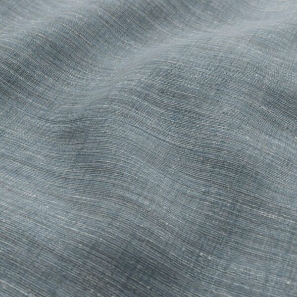 Yangtze Fabric - Ice Blue by blue plain woven fabric from Wemyss