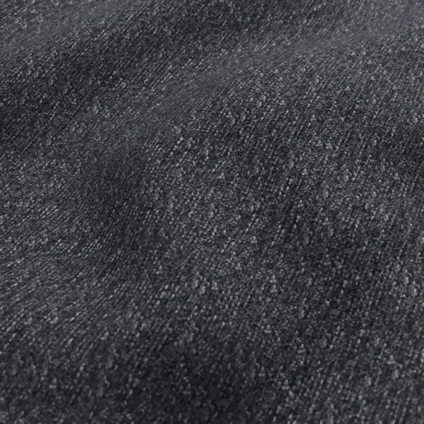 Brunswick Fabric - Charcoal by black-grey plain velvet-chenille fabric from Wemyss