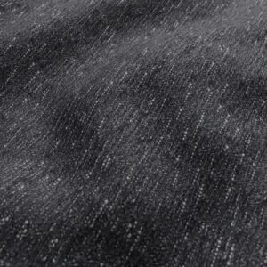 black-grey plain velvet-chenille fabric from Wemyss