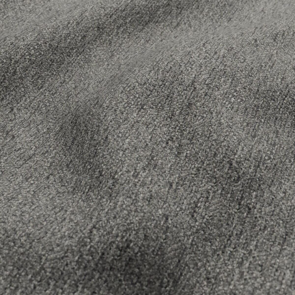 Brunswick Fabric - Mid Grey by black-grey plain velvet-chenille fabric from Wemyss